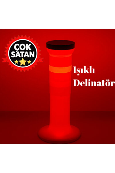Hayat Trafik Işıklı Delinatör - Güneş Enerjili Delinatör 75 cm
