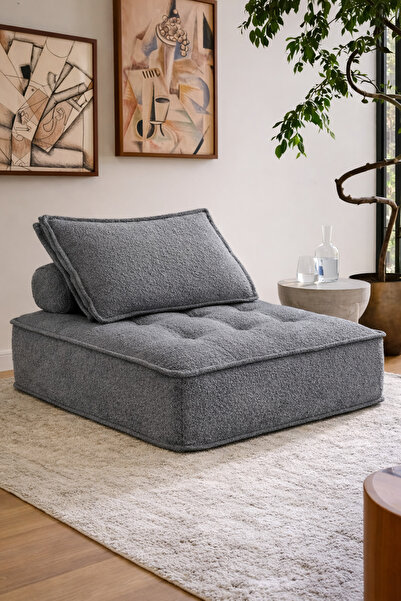 OEM Piemonte sofa, memory foam, 105x105x70 cm -- Grey