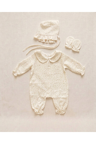 Zezig طقم إصدار المستشفى للمواليد الجدد من جولدي إكرو مكون من 3 قطع من الموسلين