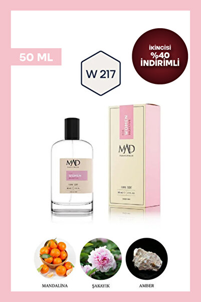 Mad Parfüm Mad W217 Selective 50 ml Kadın Parfüm | Çiçeksi & Fresh Notalar