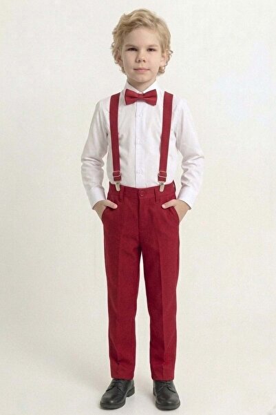 s.t. sebat tekstil 23 April Children's Day Boys' Combination Suit White - Red