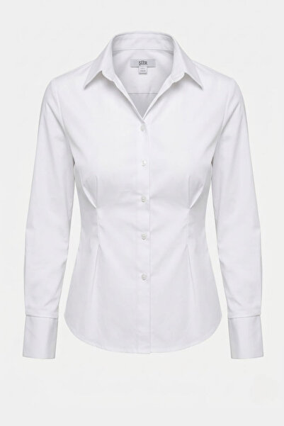 Şiir Cămașă de damă ALYTUS Slim Fit, cu mâneci lungi, cu nasturi și manșete l...