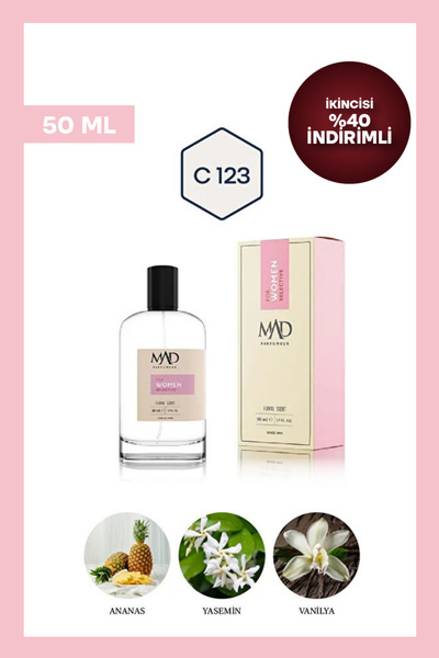 Mad Parfüm Mad C123 Selective 50 ml Kadın Parfüm | Çiçeksi & Fresh Notalar