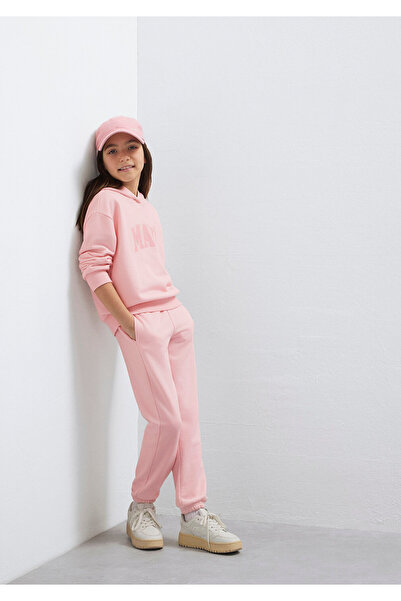 Mavi Logo Baskılı Pembe Eşofman Takımı 7T10004-71007