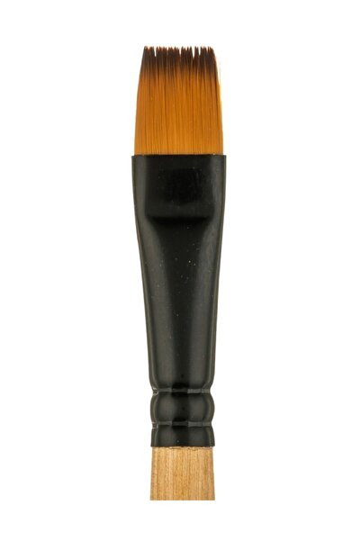 Bigpoint فرشاة قص مسطحة ذات شعيرات صناعية من سلسلة 215f رقم: 8 علبة 12 قطعة