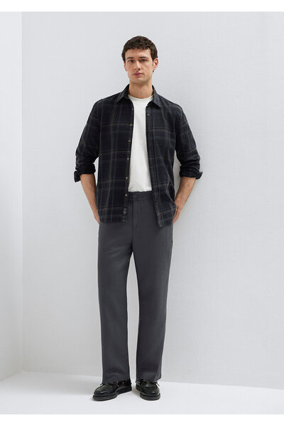 Mavi Мъжки M0010557-85540 Тъкани панталони Тъмно перлено кремаво