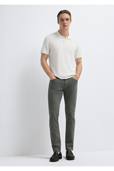 Mavi Pantaloni Jake gabardină pentru bărbați M00422A2940 Verde