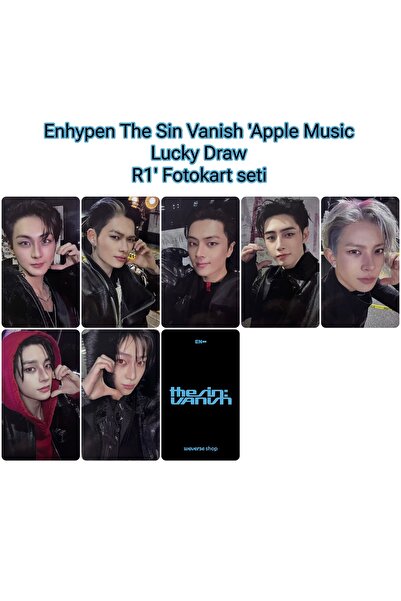 Sntay Enhypen The Sin Vanish 'Apple Music Lucky Draw R1' Fotokart seti