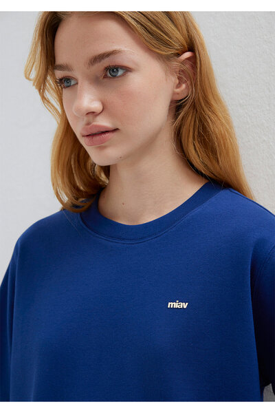 Mavi Tricou cu imprimeu Miav, albastru marin, croială normală 1614092-70722