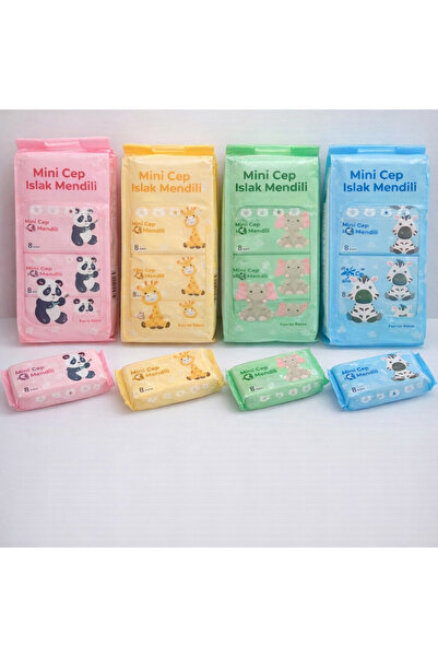 ARVALE 256 Sheets (32 Packs) Portable Mini Wet Wipes Portable Pocket Bag Trav...