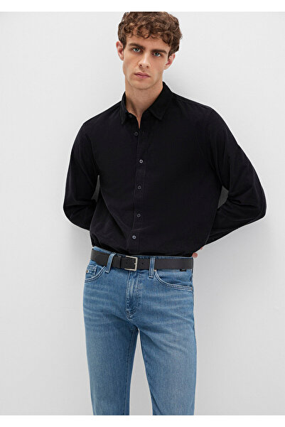Mavi Black Velvet Black Shirt Regular Fit / Regular Cut 0211746-900