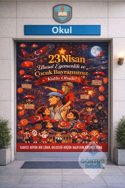 Göktuğ Hediyelik 23 Nisan Ulusal Egemenlik ve Çocuk Bayramı Afişi 100x150 cm ...
