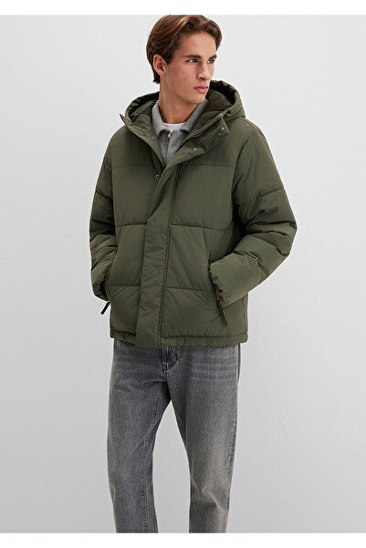 Mavi Khaki-Jacke mit Kapuze, reguläre Passform / normaler Schnitt 0110683-80714