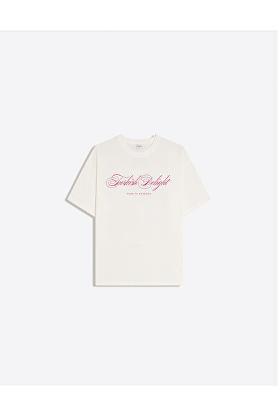 Disante Γυναικείο μπλουζάκι με στάμπα Turkish Delight, με λαιμόκοψη ποδηλάτου...