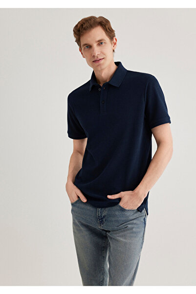 Mavi Темно-синя сорочка-поло, вузький крій / приталений крій 0612521-70490