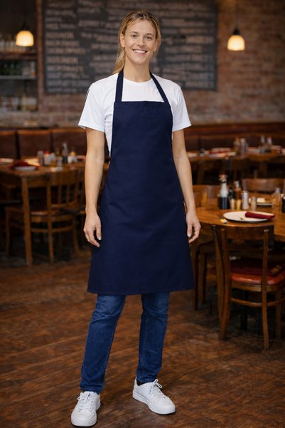 Derycollection Chef's Apron Is Stain-Resistant and Liquid Repellent (It Is a Model Without Pockets)