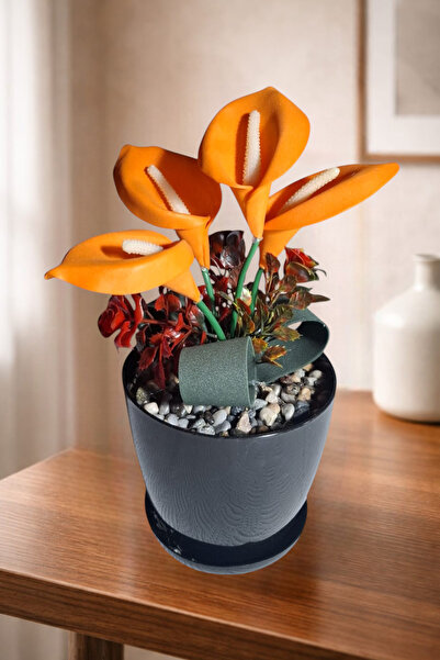 nftart.design زهرة اصطناعية - أنتوريوم في وعاء