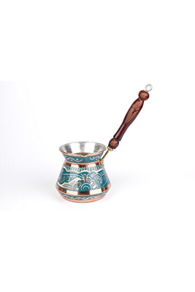 Zinnun Copper Coffee Pot Tombik Hand-Engraved for 6 People