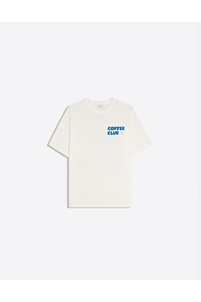 Disante Γυναικείο μπλουζάκι Coffee Club 2 με στάμπα και λαιμόκοψη ποδηλάτου, ...