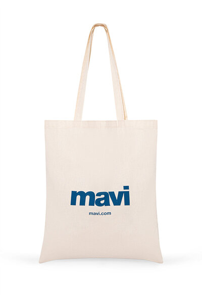Mavi Logolu Çevre Dostu Geri Dönüştürülebilir Bez Çanta PO393918