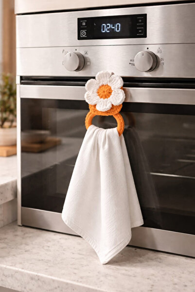 nftart.design حامل المناشف المصنوع يدويًا - منظم للمطبخ وحامل المناشف