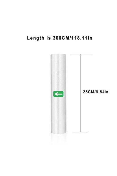 Choice 25CM 1 roll Sous Vide Roll Bags For Vacuum Packing Machine Packaging F...