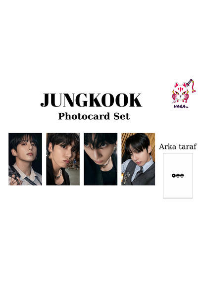 Hara Company BTS Arirang Jungkook Photocard SETİ ( 4'lü ) Fanmade