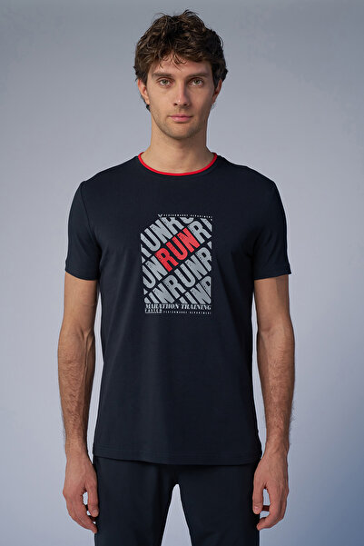 bilcee Men's Black Cotton Printed T-Shirt 4084