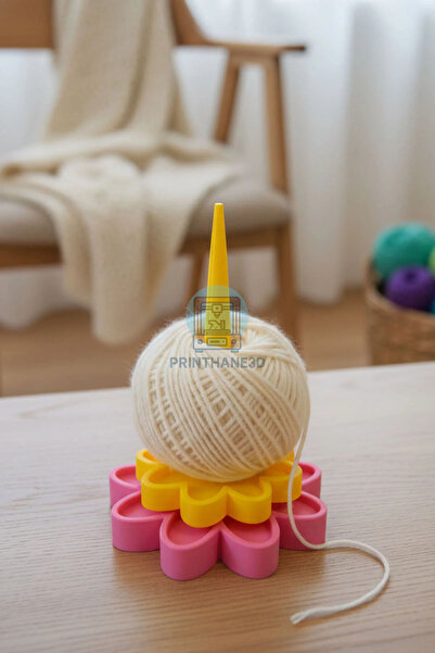 Printhane 3D حامل خيط الغزل / جهاز تنظيم الخيط بطباعة ثلاثية الأبعاد بنمط الزهور