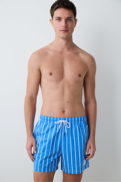 Penti Blue Thick Stripe Multicolor Shorts