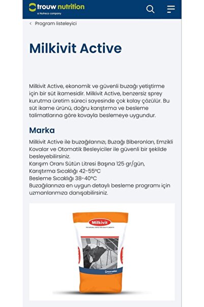 Genel Markalar Kuzu, Buzağı, Oğlak Maması 10 Kg, Süt Tozu Hollanda Üretimi