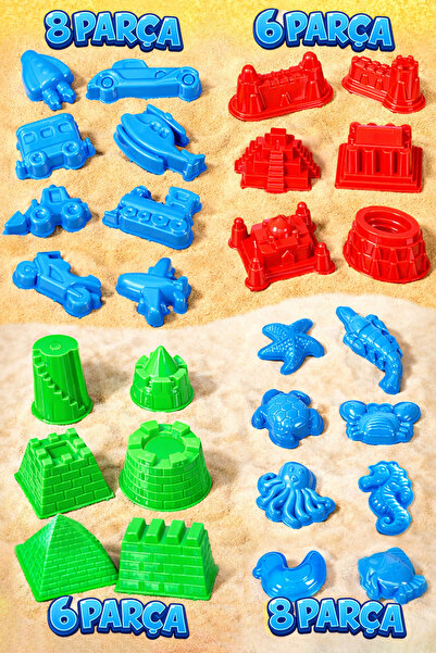 Kinetic Sand 5 KG Kinetik Kum ve 28 Parça Kum Kalıbı Hediye - Eğitici ve Öğretici Oyun Kumu