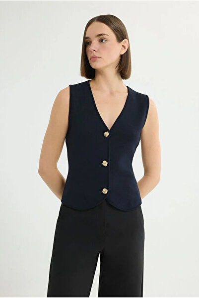 Love My Body V Yaka Triko Yelek