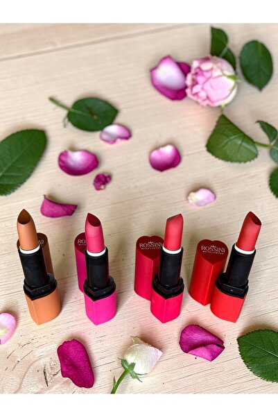 matlife Rossini Matte Lipstick 4 Lü Takım - Sihirli Ruj Mat Takım