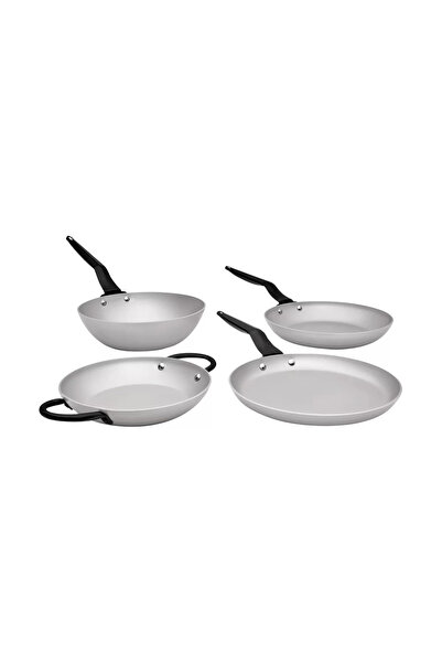 Pierre Cardin طقم مقلاة فيلما رمادي اللون مكون من 4 قطع