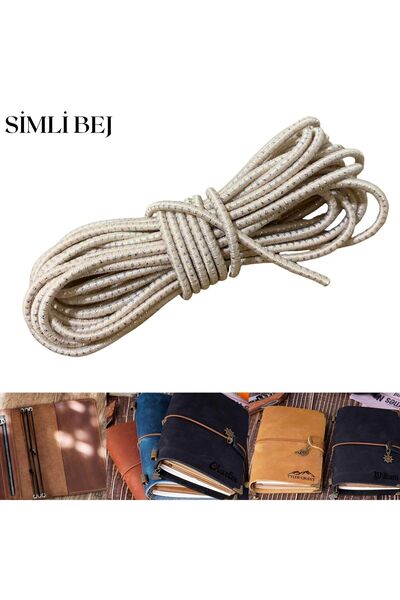 ipekbazaar 3 mm Round Rubber Cord 2 Mt, Notebook Agenda Cover Fixing, Hobby, ...