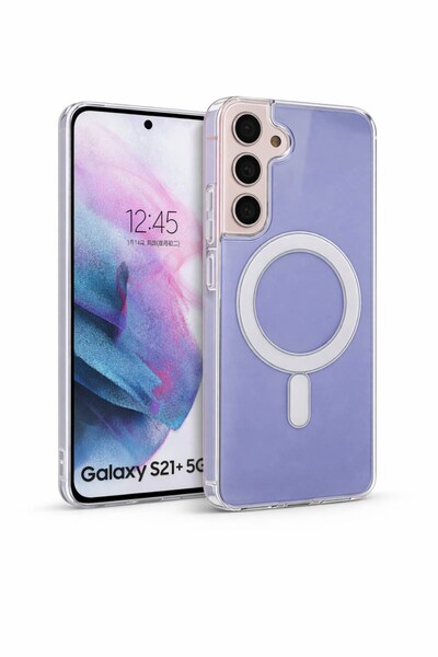 Vissona Samsung Galaxy S21 Plus Uyumlu Kamera Korumalı Magsafe Wireless Şarj ...