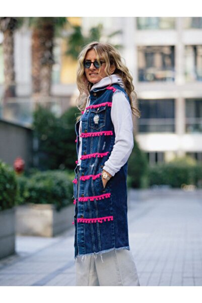 Lady Didi Fashion Kadın Tasarım Jean Kot Yelek