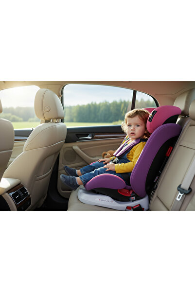 BUF BOOF ® Scaun Auto P100 i-Size R129 Rotativ 360° ISOFIX 40–150 cm (0–36 kg) UnicornPink