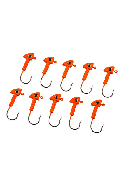 Genel Markalar Jighead - Zoka - Kurşunlu Olta İğnesi - (XH-A 06) - Turuncu - ...