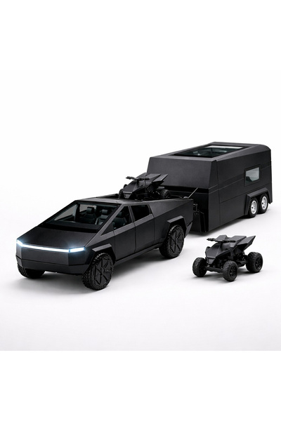 Printisor Masinuta de jucarie Tesla Cyber Pickup Truck, include ATV, PullBack...