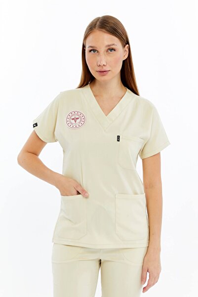 Çatı Medikal Spaniard - Tekniker,Teknisyen Forması Likralı Scrubs (Kadın) (Ye...