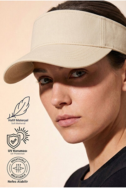 Verahed Șapcă de tenis cu vizor deschis în partea de sus, cu velcro reglabil ...