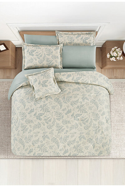 Melen مفارش ميلين | طقم لحاف قطن مقاس كوين بحشوة سميكة 8 قطع