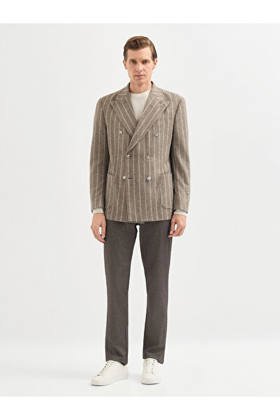 Karaca Erkek 6 Drop Ceket-Vizon