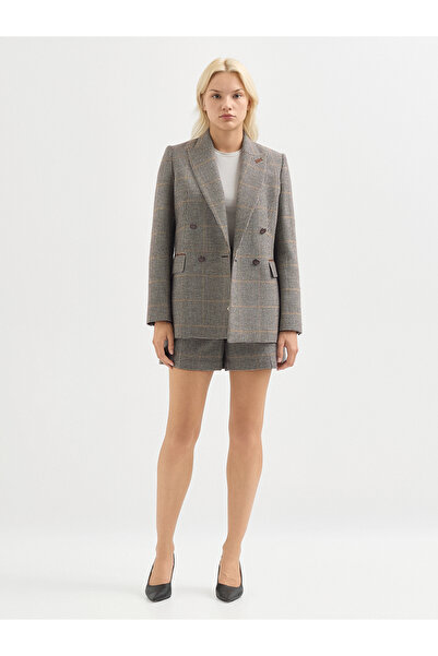 Karaca Kadın Ceket-Ekru/kahve