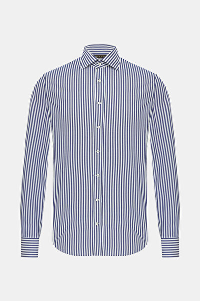 Vakko NON-İRON ÇİZGİLİ DESENLİ GÖMLEK