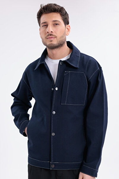 freemen Jachete și paltoane pentru bărbați, albastru marin detaliu la cusătur...