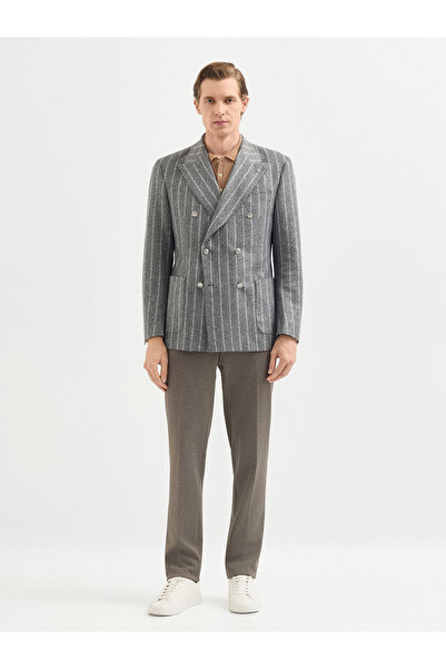 Karaca Erkek 6 Drop Ceket-Gri