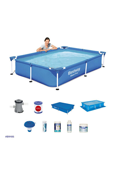 BESTWAY Prefabrik Havuz Seti 221cm X 150cm X 43cm Bw406